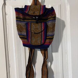 Mini Woven Backpack